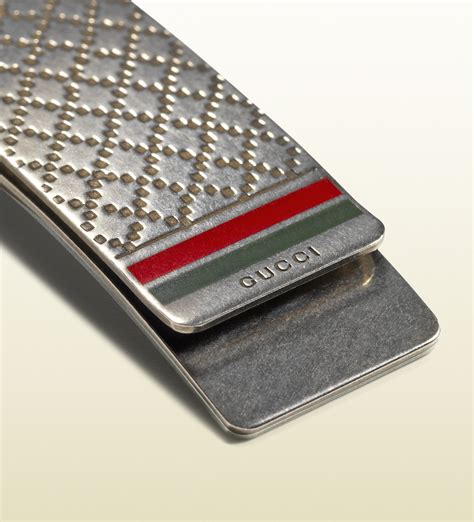 Gucci silver money clip 